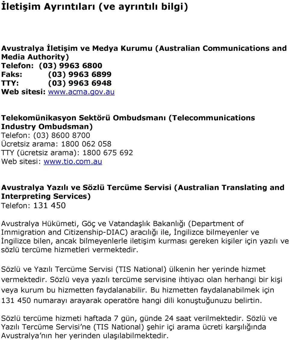 au Telekomünikasyon Sektörü Ombudsmanı (Telecomm