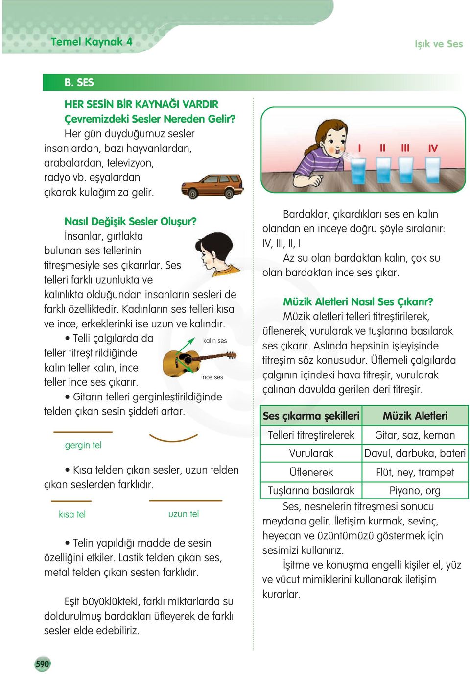 Ses telleri farkl uzunlukta ve kal nl kta oldu undan insanlar n sesleri de farkl özelliktedir. Kad nlar n ses telleri k sa ve ince, erkeklerinki ise uzun ve kal nd r.