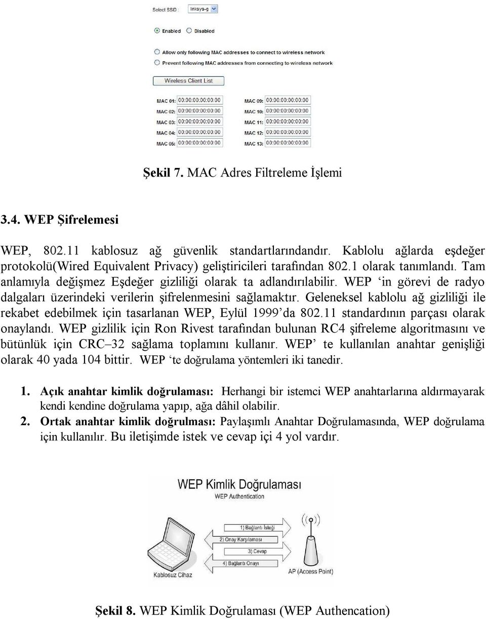 WEP in görevi de radyo dalgaları üzerindeki verilerin şifrelenmesini sağlamaktır. Geleneksel kablolu ağ gizliliği ile rekabet edebilmek için tasarlanan WEP, Eylül 1999 da 802.