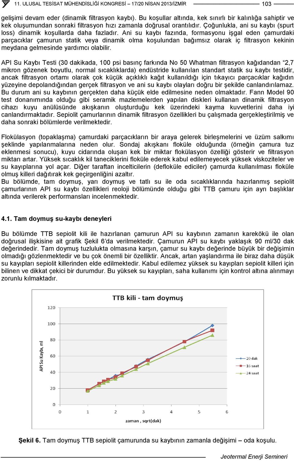 Ani su kaybı fazında, formasyonu işgal eden çamurdaki parçacıklar çamurun statik veya dinamik olma koşulundan bağımsız olarak iç filtrasyon kekinin meydana gelmesinde yardımcı olabilir.