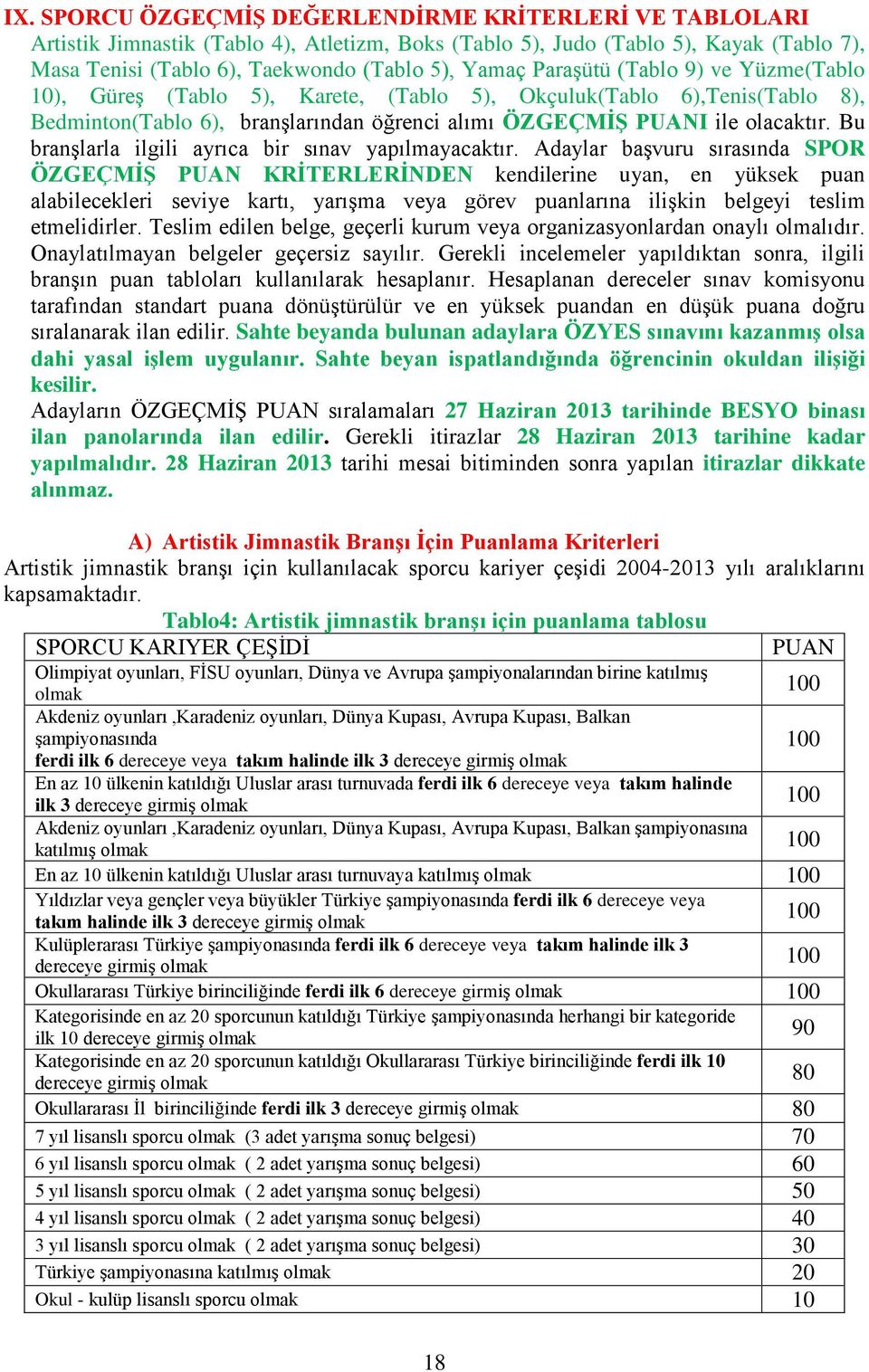 Bu branşlarla ilgili ayrıca bir sınav yapılmayacaktır.