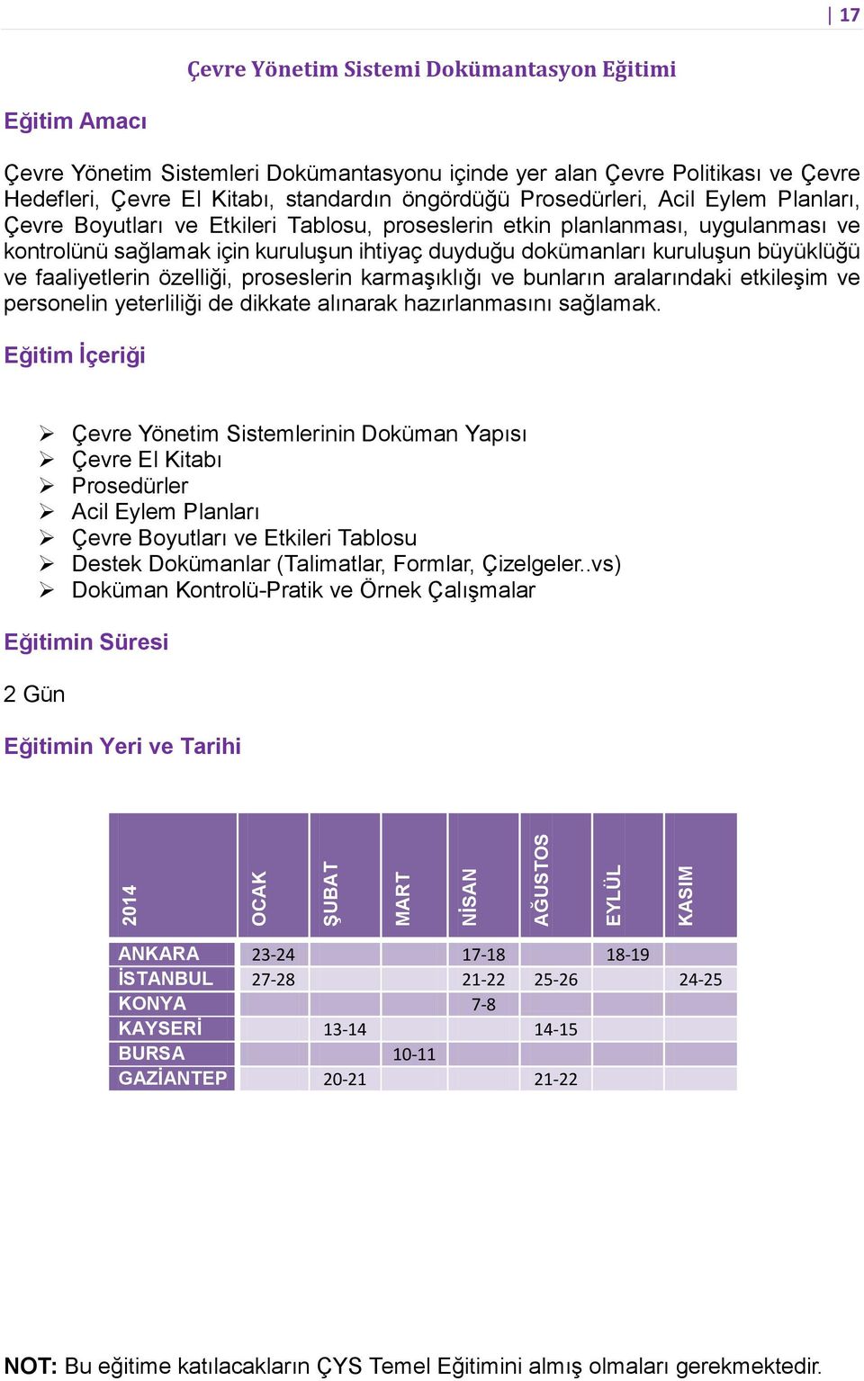 duyduğu dokümanları kuruluşun büyüklüğü ve faaliyetlerin özelliği, proseslerin karmaşıklığı ve bunların aralarındaki etkileşim ve personelin yeterliliği de dikkate alınarak hazırlanmasını sağlamak.