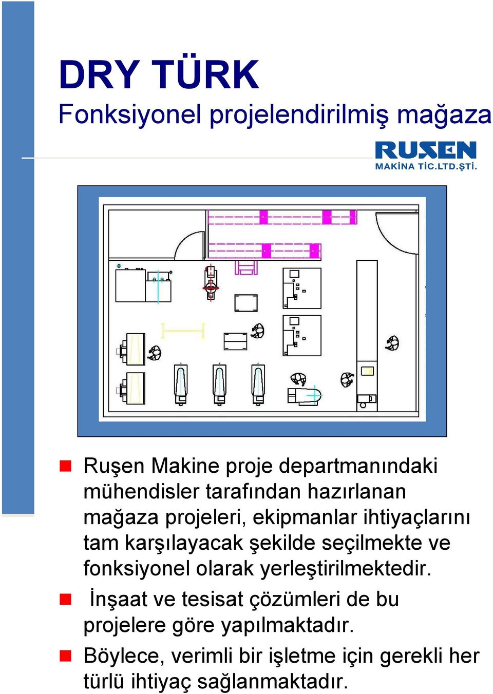 seçilmekte ve fonksiyonel olarak yerleştirilmektedir.