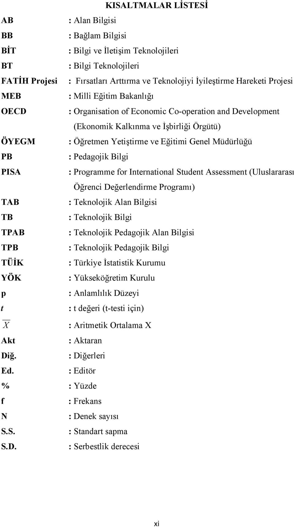 Eğitimi Genel Müdürlüğü : Pedagojik Bilgi : Programme for International Student Assessment (Uluslararası Öğrenci Değerlendirme Programı) : Teknolojik Alan Bilgisi : Teknolojik Bilgi : Teknolojik