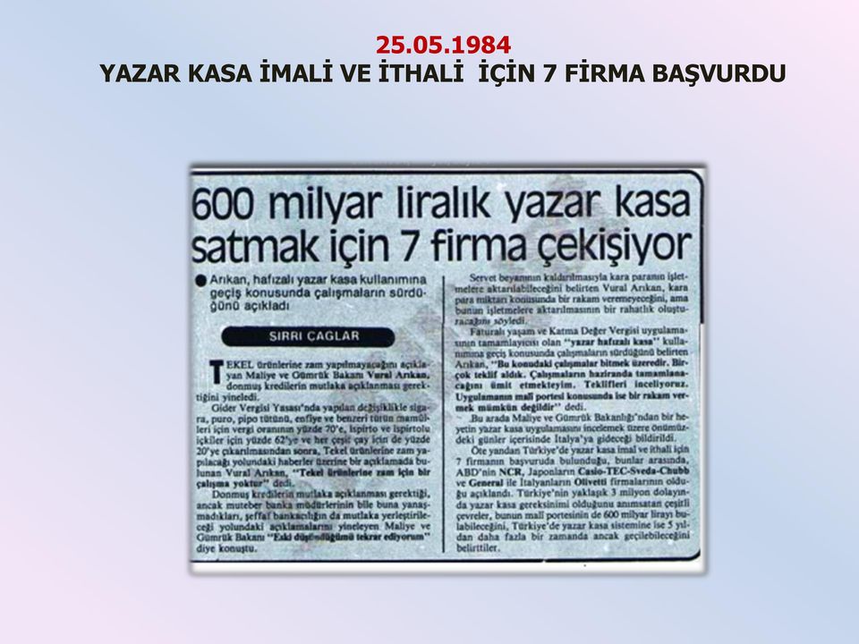 KASA İMALİ VE