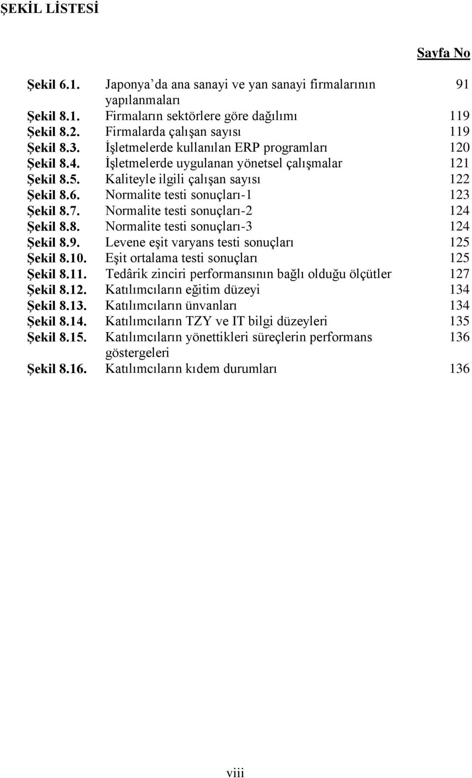 Normalite testi sonuçları-1 123 Şekil 8.7. Normalite testi sonuçları-2 124 Şekil 8.8. Normalite testi sonuçları-3 124 Şekil 8.9. Levene eşit varyans testi sonuçları 125 Şekil 8.10.