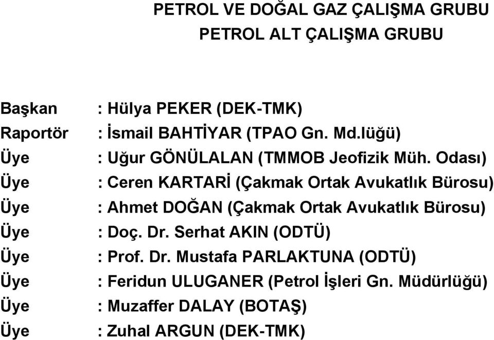 Odası) : Ceren KARTARİ (Çakmak Ortak Avukatlık Bürosu) : Ahmet DOĞAN (Çakmak Ortak Avukatlık Bürosu) : Doç. Dr.