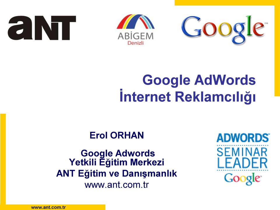 Adwords Yetkili Eğitim Merkezi