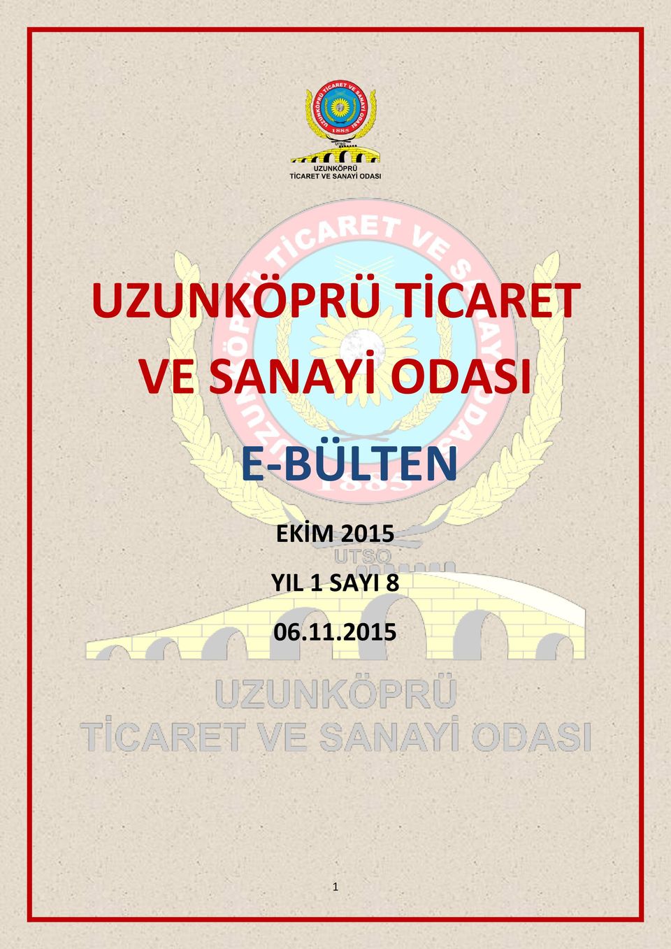 E-BÜLTEN EKİM 2015