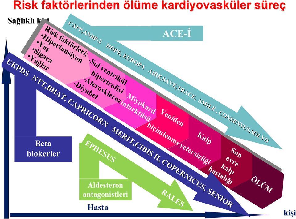 yetersizliği yetersizliği CAPP,ANBP-2 2 HOPE, HOPE, EUROPA EUROPA AIRE,SAVE,TRACE, AIRE,SAVE,TRACE, SMILE SMILE, CONSENSUS,SOLVD CONSENSUS,SOLVD Son Son evre evre kalp kalp