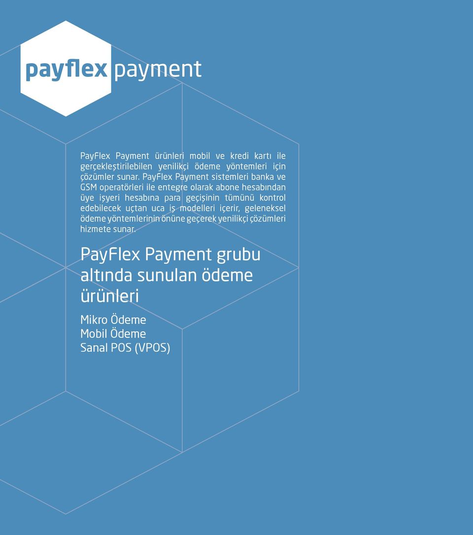 PayFlex Payment sistemleri banka ve GSM operatörleri ile entegre olarak abone hesabından üye işyeri hesabına para