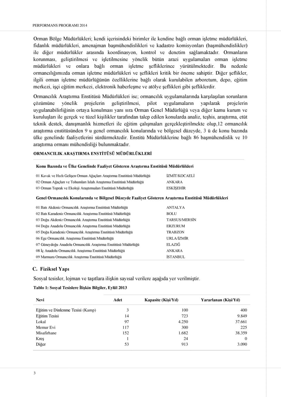 Ormanların korunması, geliştirilmesi ve işletilmesine yönelik bütün arazi uygulamaları orman işletme müdürlükleri ve onlara bağlı orman işletme şefliklerince yürütülmektedir.