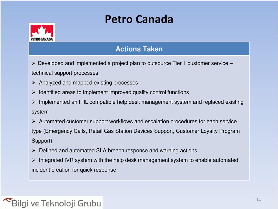 Automated customer support workflows and escalation procedures for each service type (Emergency Calls, Retail Gas Station Devices Support, Customer Loyalty Program