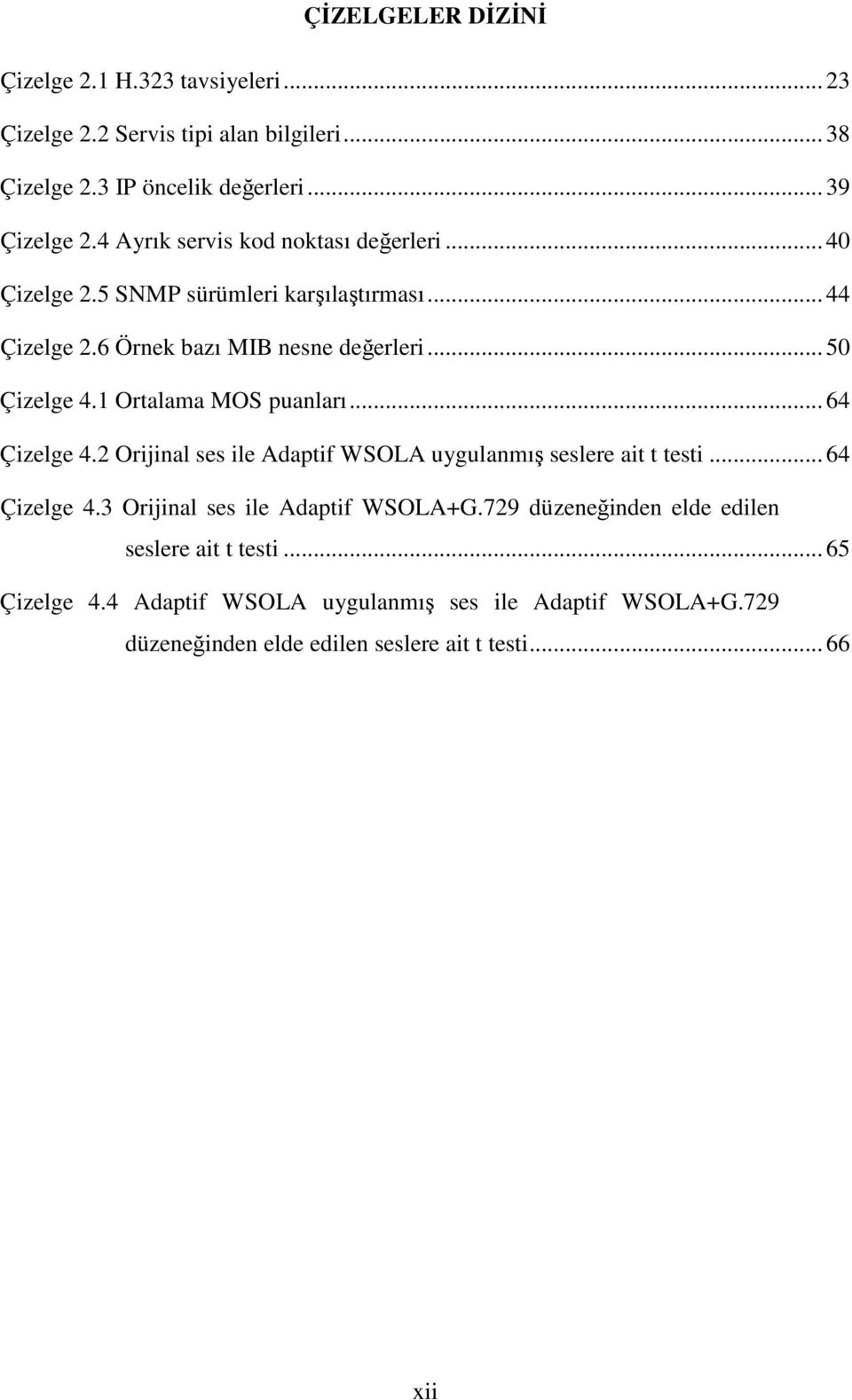 1 Ortalama MOS puanları... 64 Çizelge 4.2 Orijinal ses ile Adaptif WSOLA uygulanmış seslere ait t testi... 64 Çizelge 4.3 Orijinal ses ile Adaptif WSOLA+G.