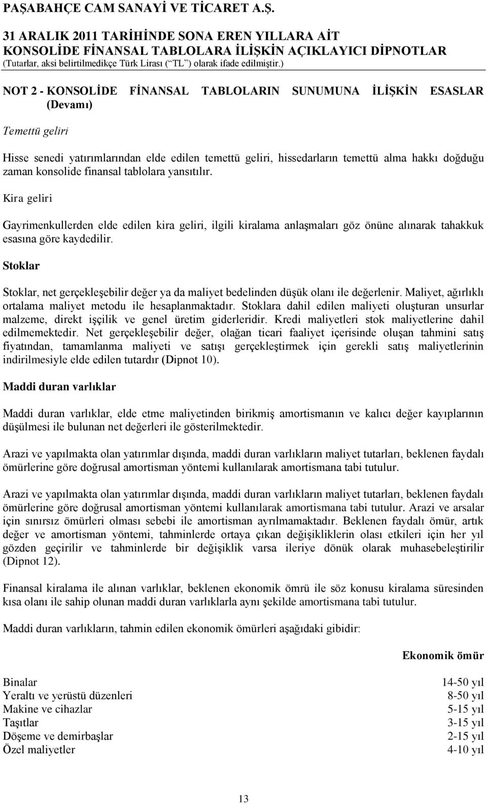 Kira geliri Gayrimenkullerden elde edilen kira geliri, ilgili kiralama anlaģmaları göz önüne alınarak tahakkuk esasına göre kaydedilir.