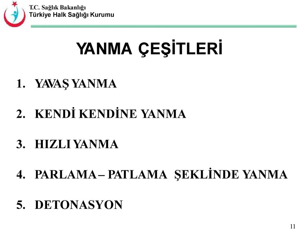 KENDİ KENDİNE YANMA 3.