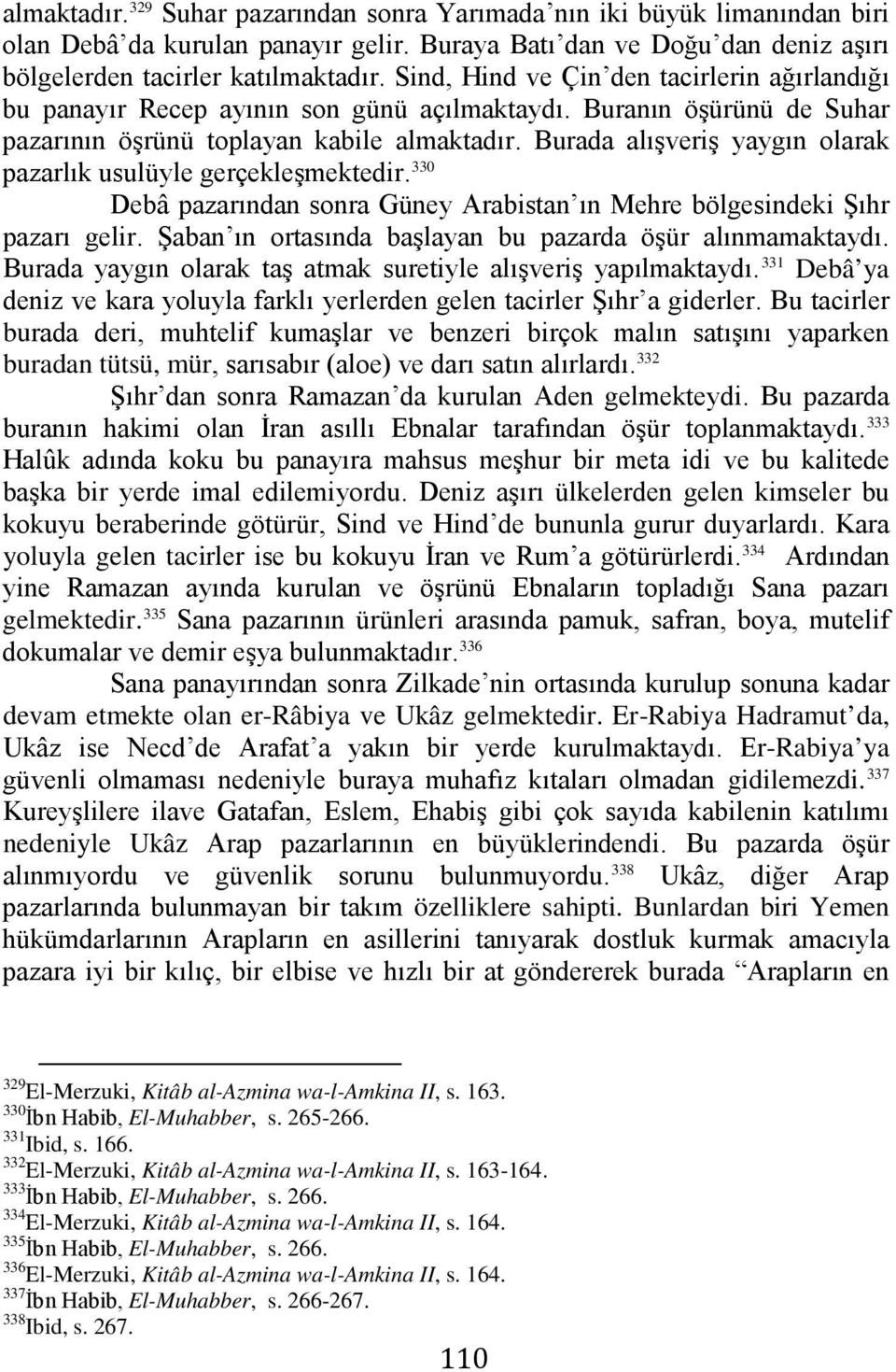 Burada alışveriş yaygın olarak pazarlık usulüyle gerçekleşmektedir. 330 Debâ pazarından sonra Güney Arabistan ın Mehre bölgesindeki Şıhr pazarı gelir.