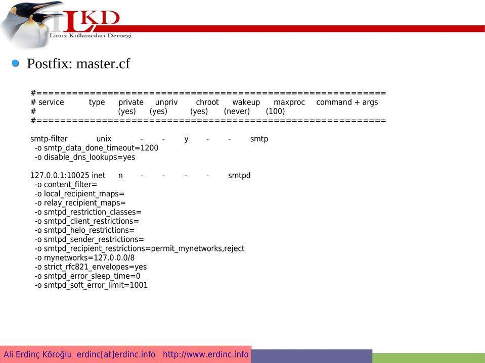 #=========================================================== smtp-filter unix - - y - - smtp -o smtp_data_done_timeout=1200