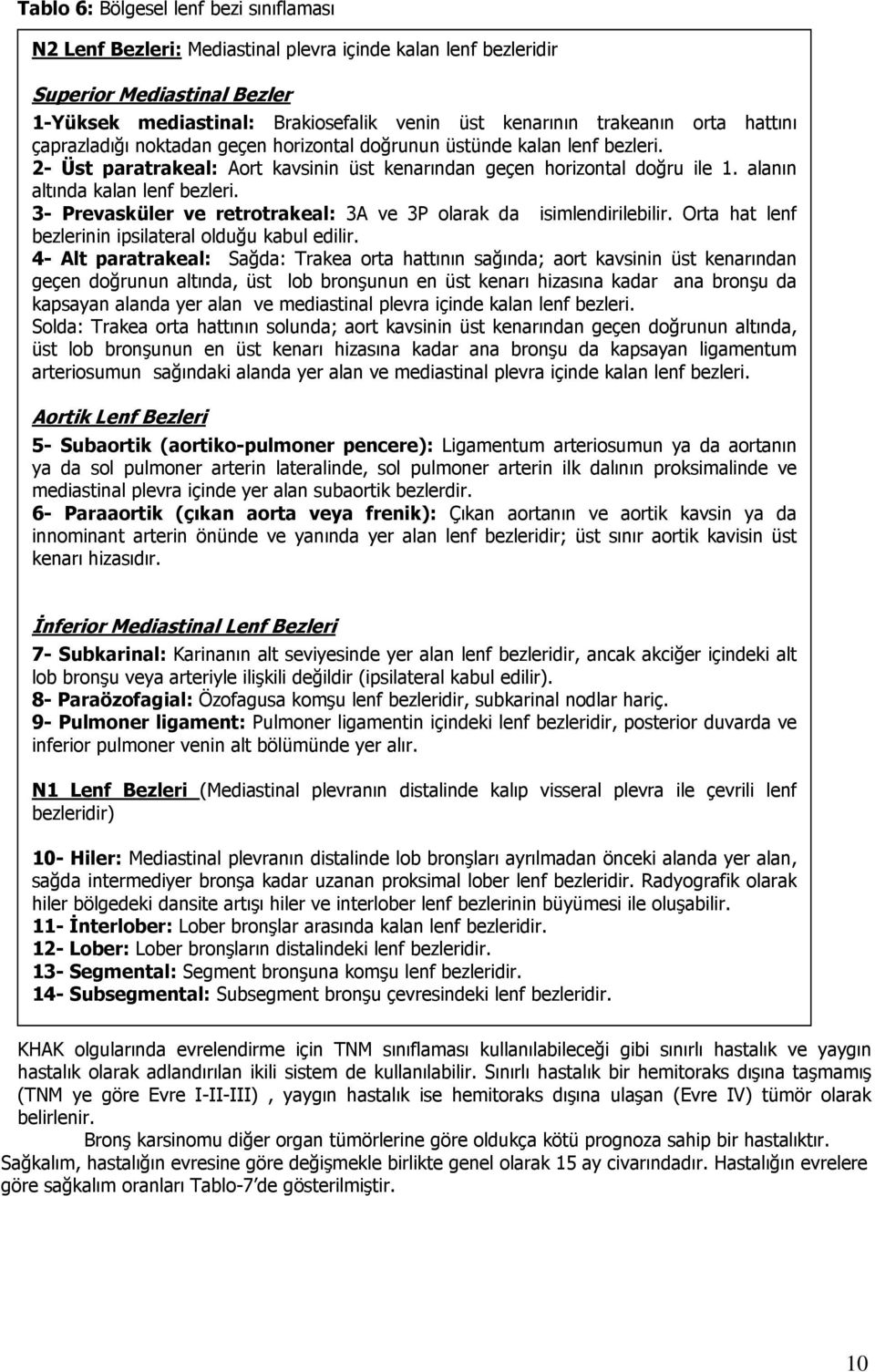 alanın altında kalan lenf bezleri. 3- Prevasküler ve retrotrakeal: 3A ve 3P olarak da isimlendirilebilir. Orta hat lenf bezlerinin ipsilateral olduğu kabul edilir.