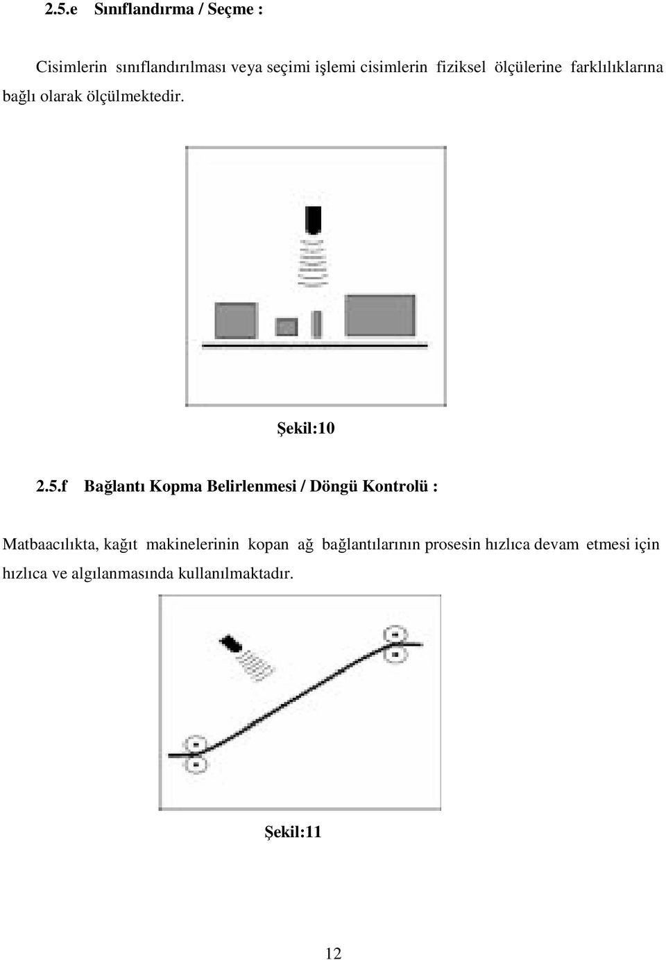 f Bağlantı Kopma Belirlenmesi / Döngü Kontrolü : Matbaacılıkta, kağıt makinelerinin kopan