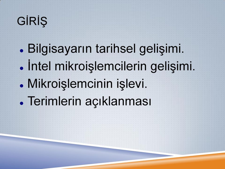 İntel mikroişlemcilerin 