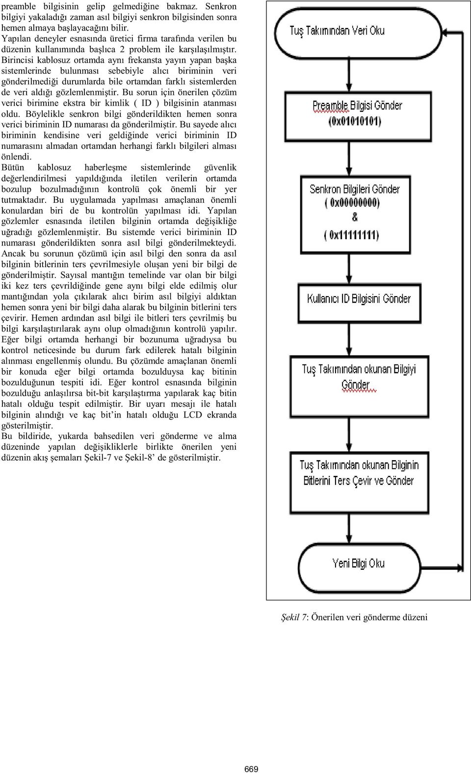 Birincisi kablosuz ortamda aynı frekansta yayın yapan ba ka sistemlerinde bulunması sebebiyle alıcı biriminin veri gönderilmedi i durumlarda bile ortamdan farklı sistemlerden de veri aldı ı