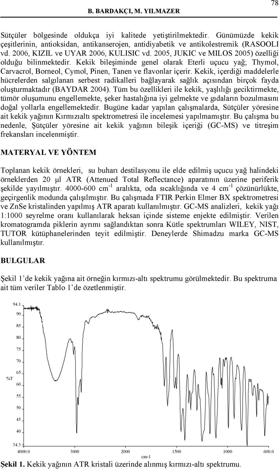 Kekik bileşiminde genel olarak Eterli uçucu yağ; Thymol, Carvacrol, Borneol, Cymol, Pinen, Tanen ve flavonlar içerir.