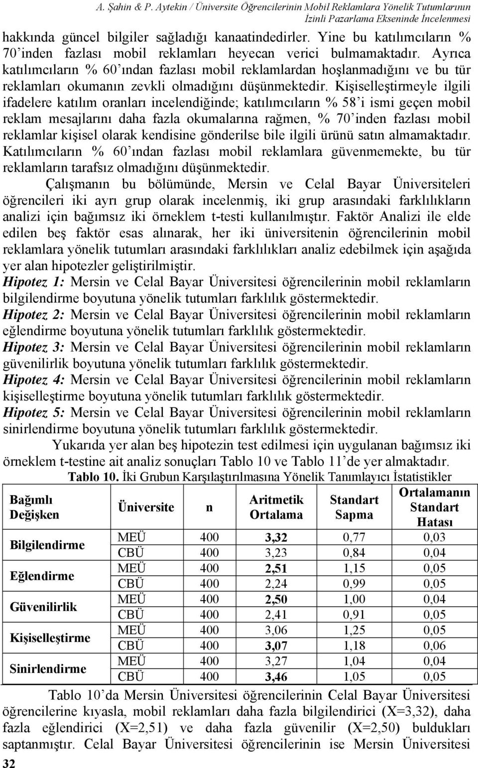 Ayrıca katılımcıların % 60 ından fazlası mobil reklamlardan hoşlanmadığını ve bu tür reklamları okumanın zevkli olmadığını düşünmektedir.