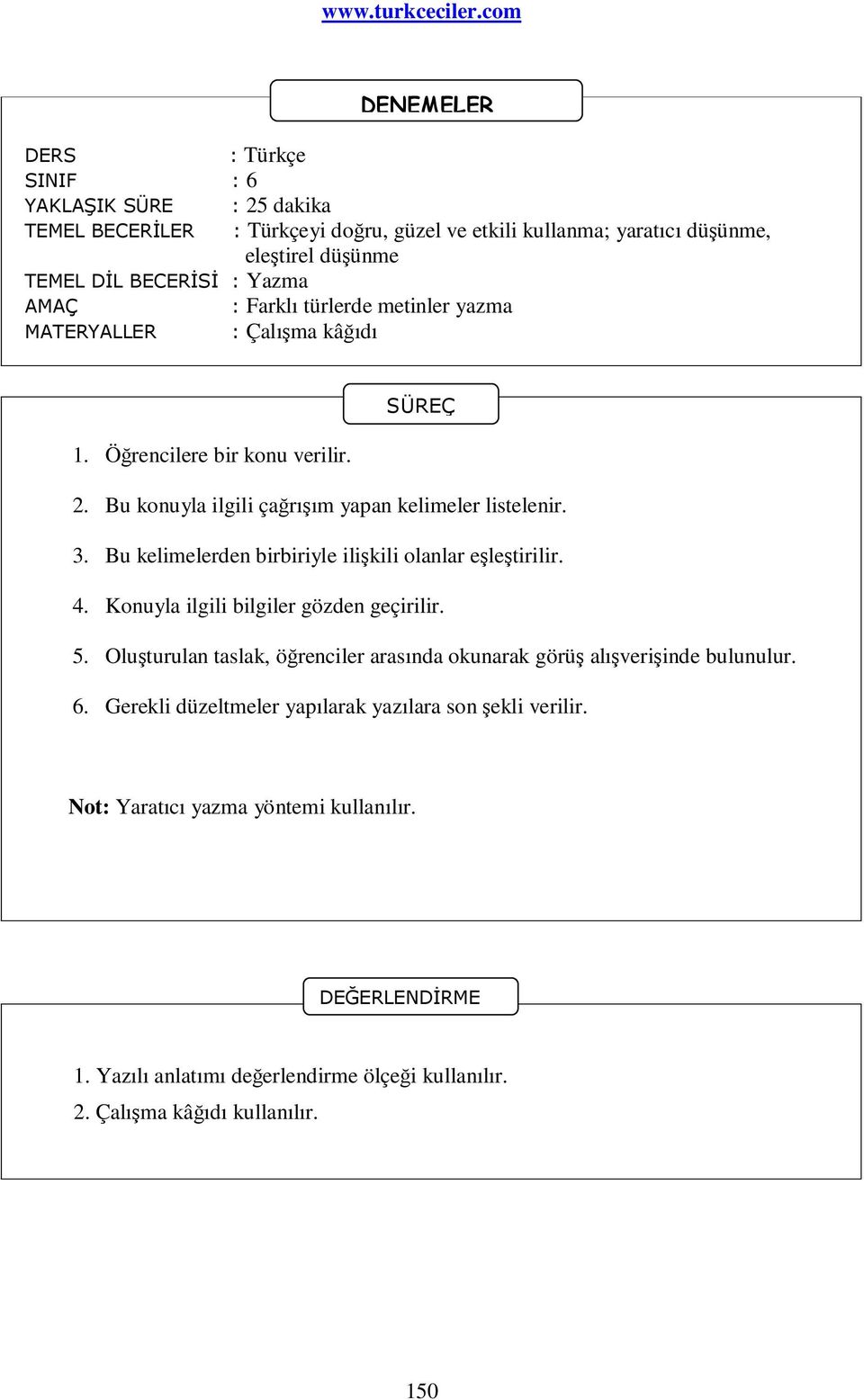 Bu kelimelerden birbiriyle ilişkili olanlar eşleştirilir. 4. Konuyla ilgili bilgiler gözden geçirilir. 5.