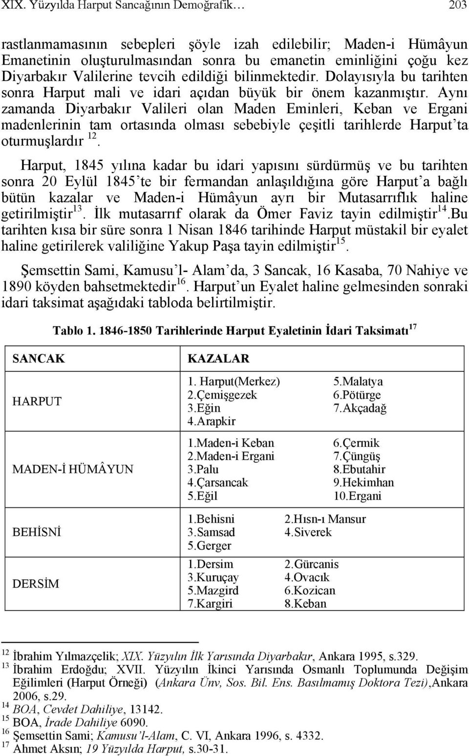 Aynı zamanda Diyarbakır Valileri olan Maden Eminleri, Keban ve Ergani madenlerinin tam ortasında olması sebebiyle çeşitli tarihlerde Harput ta oturmuşlardır 12.