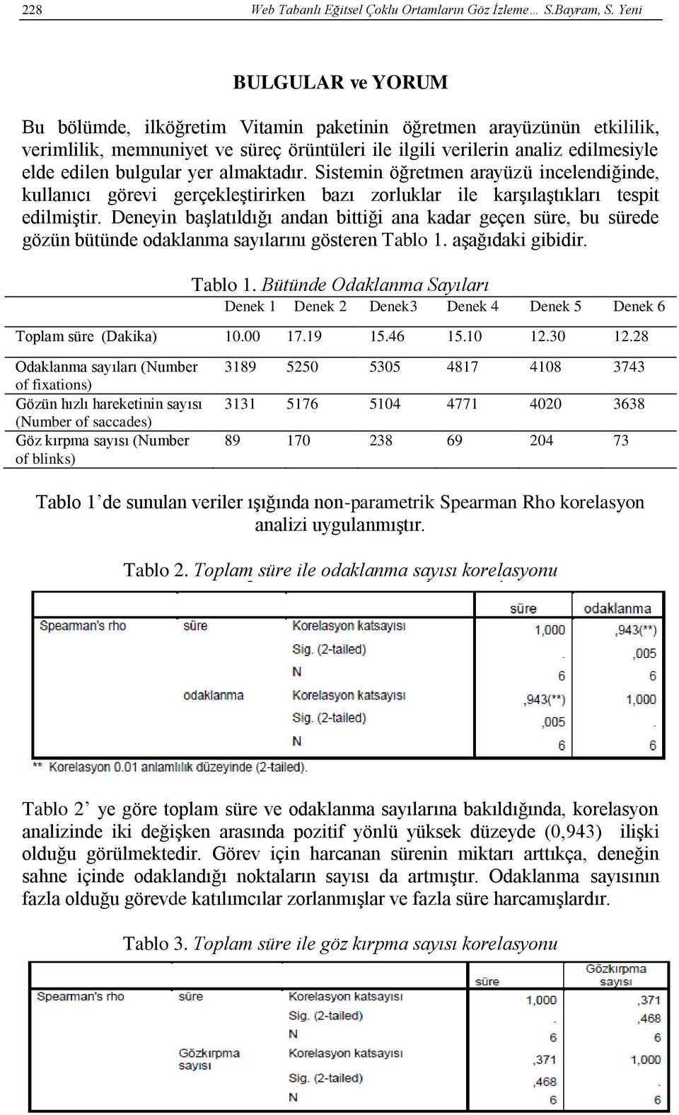 yer almaktadır. Sistemin öğretmen arayüzü incelendiğinde, kullanıcı görevi gerçekleştirirken bazı zorluklar ile karşılaştıkları tespit edilmiştir.