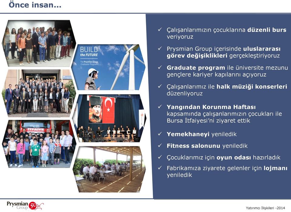 gerçekleştiriyoruz Graduate program ile üniversite mezunu gençlere kariyer kapılarını açıyoruz Çalışanlarımız ile halk müziği