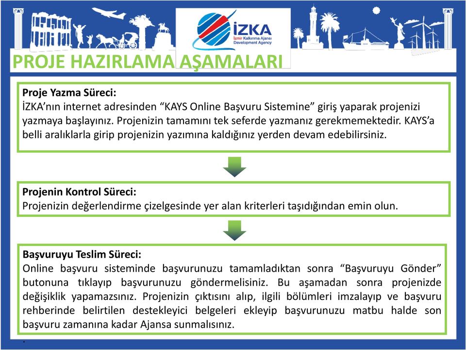 Projenin Kontrol Süreci: Projenizin değerlendirme çizelgesinde yer alan kriterleri taşıdığından emin olun.