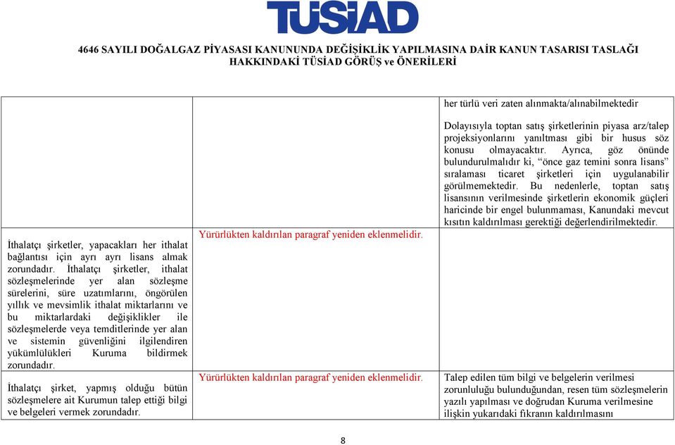 veya temditlerinde yer alan ve sistemin güvenliğini ilgilendiren yükümlülükleri Kuruma bildirmek zorundadır.