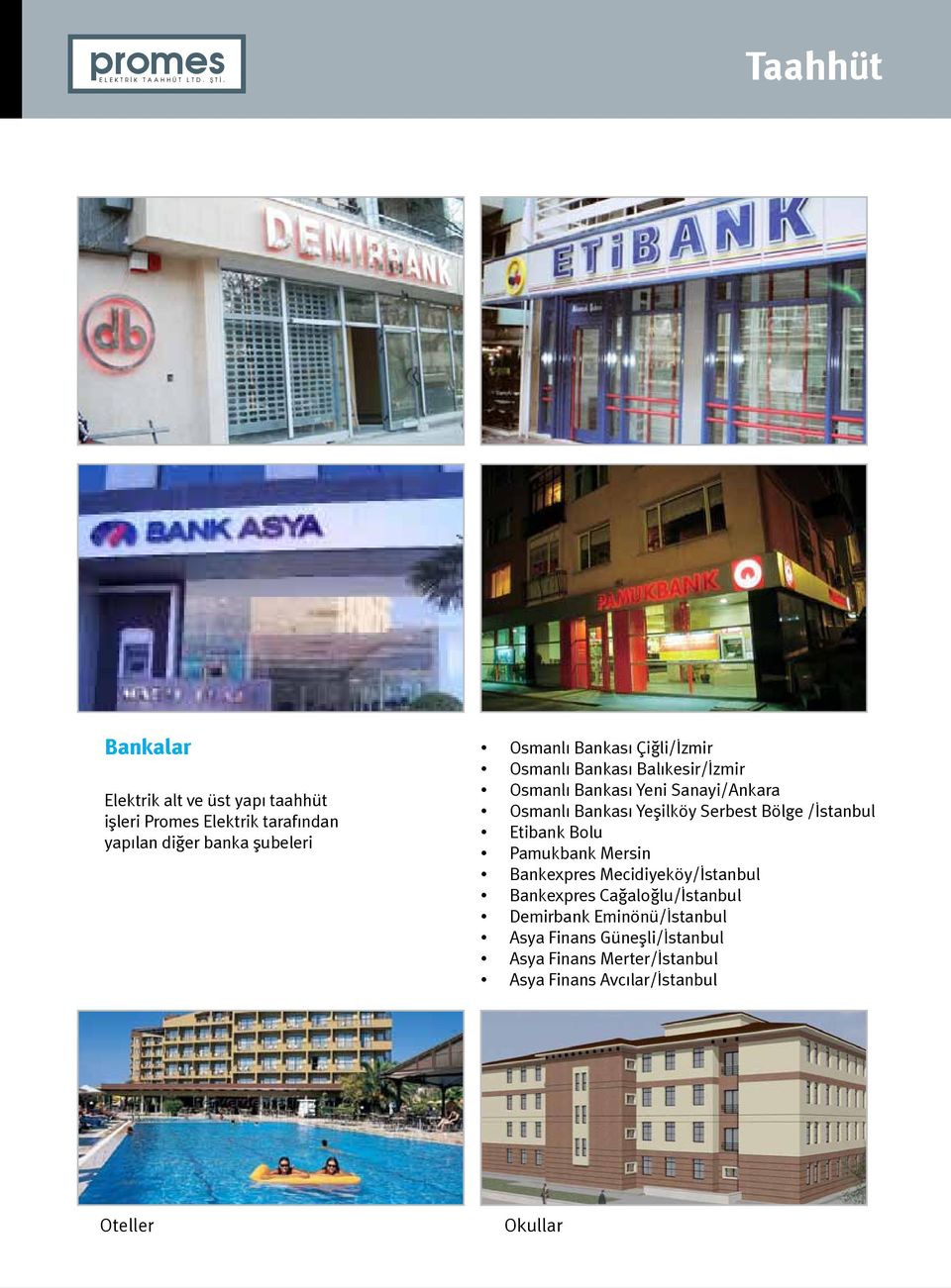 Yeşilköy Serbest Bölge /İstanbul Etibank Bolu Pamukbank Mersin Bankexpres Mecidiyeköy/İstanbul Bankexpres