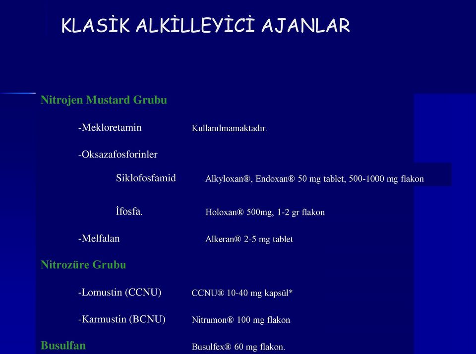 -Melfalan İfosfa.