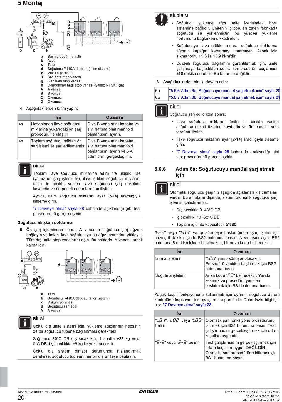 mniol ğlntısını yırın. D v B vnlrını kptın, sıvı ttın oln mniol ğlntısını yırın v 5~6 ımlrını rçklştirin.