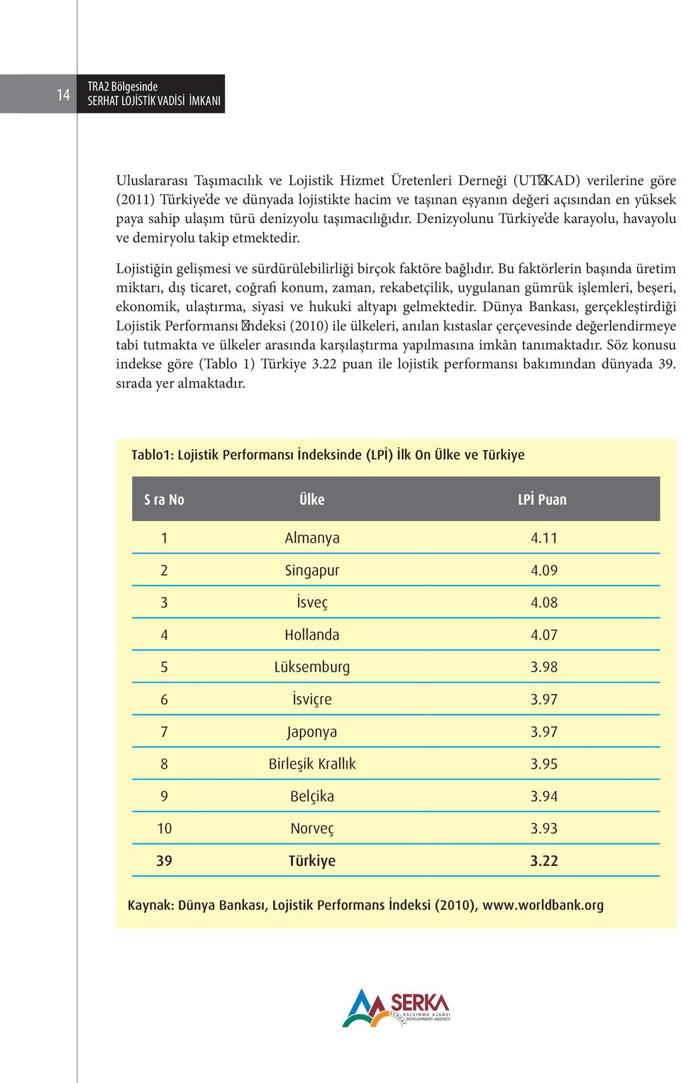 Bu faktörlerin başında üretim miktarı, dış ticaret, coğrafi konum, zaman, rekabetçilik, uygulanan gümrük işlemleri, beşeri, ekonomik, ulaştırma, siyasi ve hukuki altyapı gelmektedir.