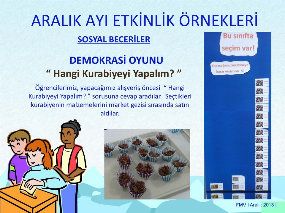 Öğrencilerimiz, yapacağımız alışveriş öncesi  sorusuna cevap