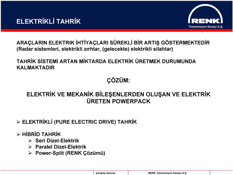 DURUMUNDA KALMAKTADIR ÇÖZÜM: ELEKTRİK VE MEKANİK BİLEŞENLERDEN OLUŞAN VE ELEKTRİK ÜRETEN POWERPACK