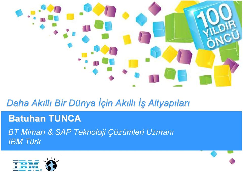 IBM Çözümler Zirvesi 2011 BT Mimarı &