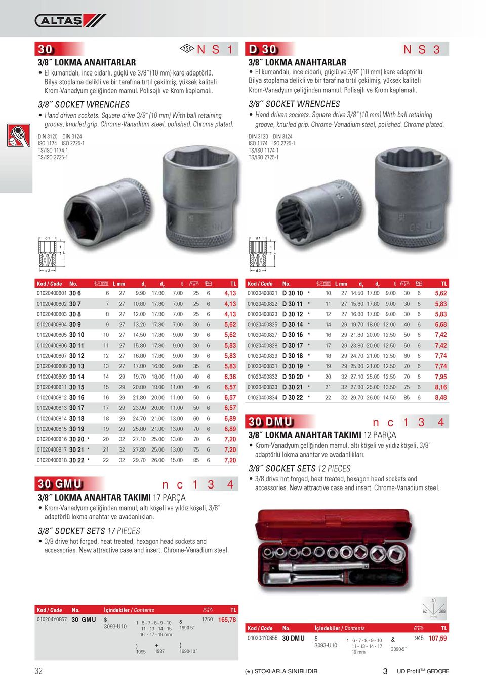 Square drive 3/8 (10 mm) With ball retaining groove, knurled grip. Chrome-Vanadium steel, polished. Chrome plated.