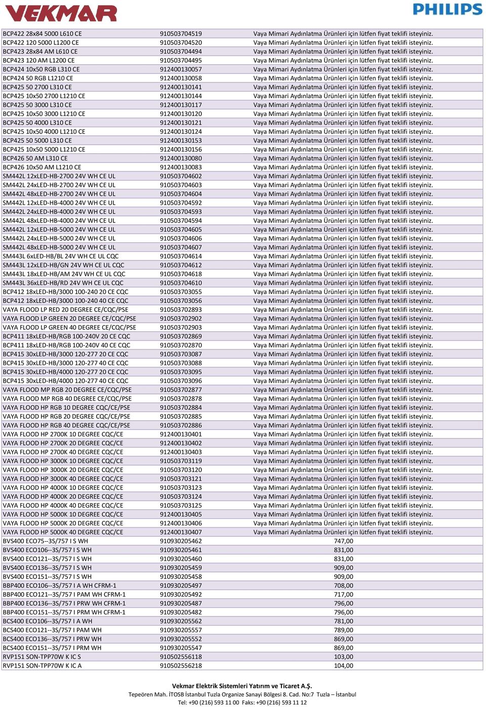 BCP423 28x84 AM L610 CE 910503704494 Vaya Mimari Aydınlatma Ürünleri için lütfen fiyat teklifi isteyiniz.