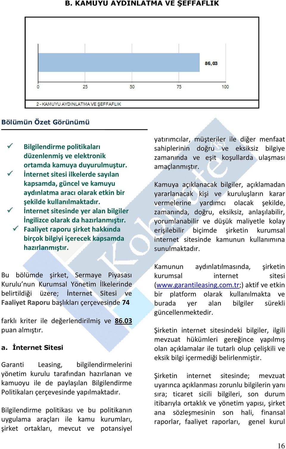 Faaliyet raporu şirket hakkında birçok bilgiyi içerecek kapsamda hazırlanmıştır.