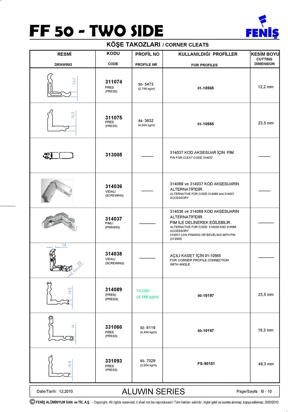 ALTERNATİFİDİR. ALTERNATIVE FOR CODE:314089 and 314037 ACCESSORY 314037 PİMLİ (PINNING) 31403 ve 314089 KOD AKSESUARIN ALTERNATİFİDİR. PİM İLE DELİNEREK EĞİLEBİLİR.