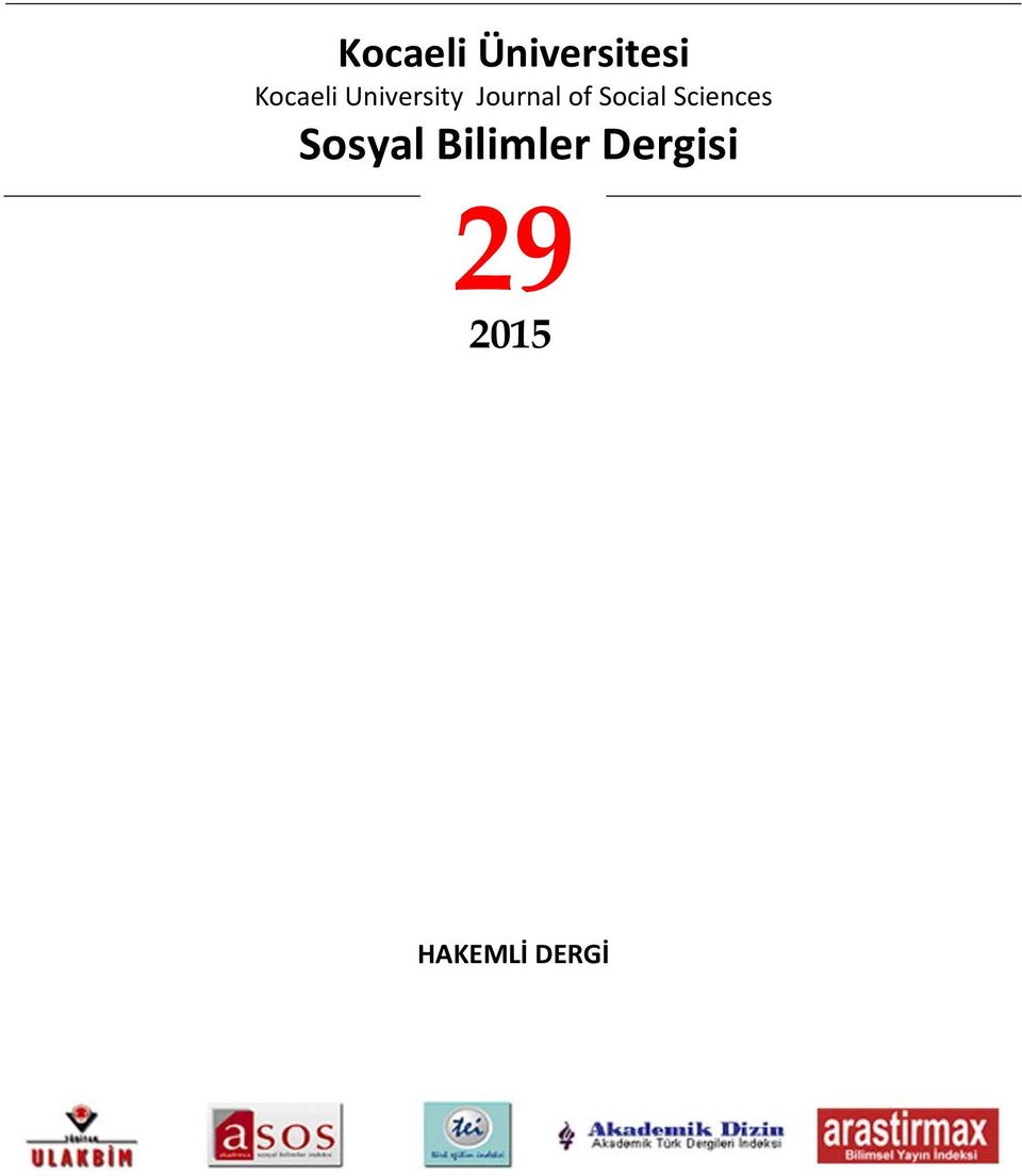 Sosyal Bilimler