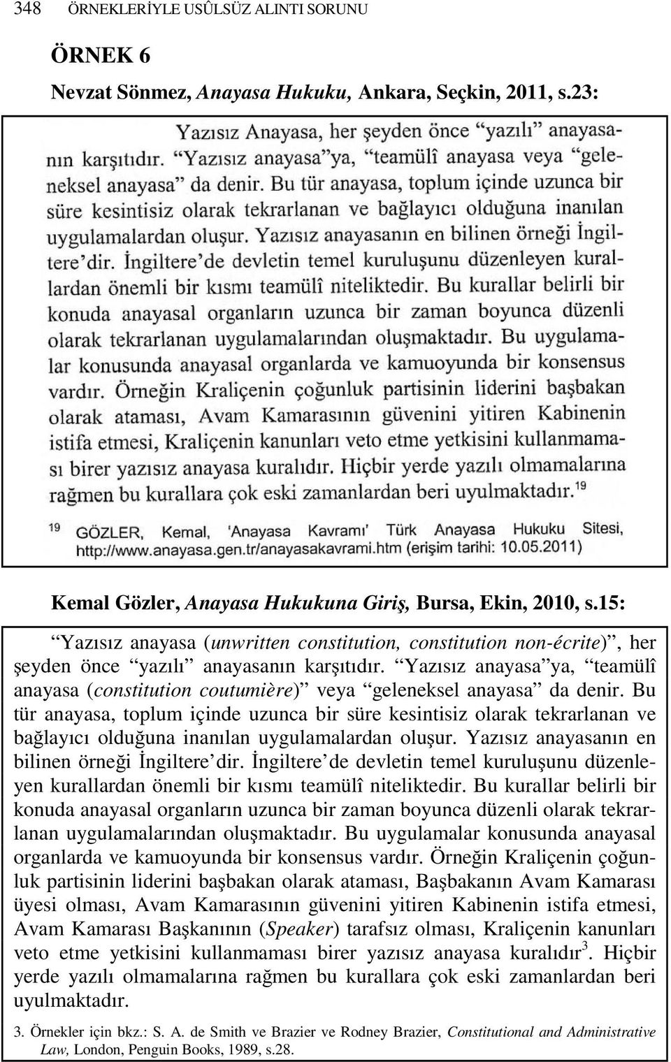 Yazısız anayasa ya, teamülî anayasa (constitution coutumière) veya geleneksel anayasa da denir.