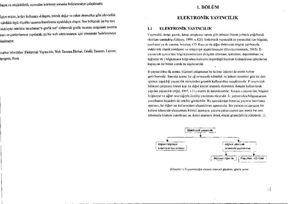 Son bölümde ise bu savı :sıeldeyici nitelikte tasarlanan"e-grafik.