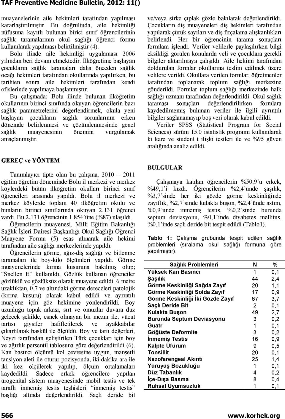 Bolu ilinde aile hekimliği uygulaması 2006 yılından beri devam etmektedir.