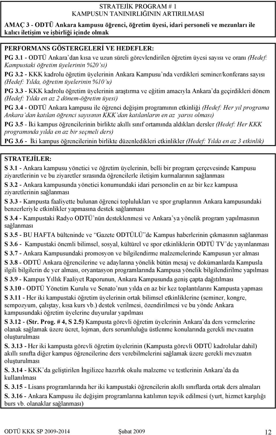 2 - KKK kadrolu öğretim üyelerinin Ankara Kampusu nda verdikleri seminer/konferans sayısı (Hedef: Yılda, öğretim üyelerinin %10 u) PG 3.